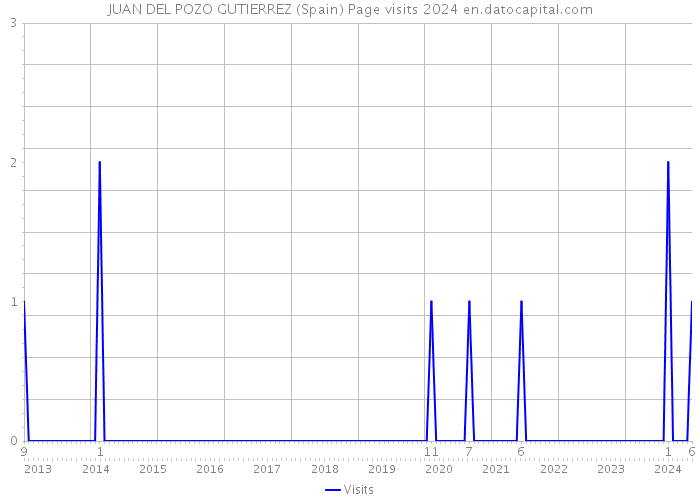 JUAN DEL POZO GUTIERREZ (Spain) Page visits 2024 