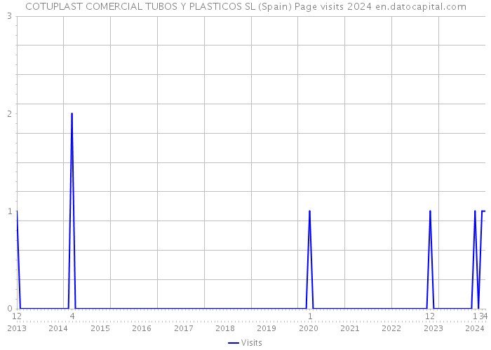 COTUPLAST COMERCIAL TUBOS Y PLASTICOS SL (Spain) Page visits 2024 