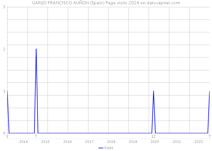 GARIJO FRANCISCO AUÑON (Spain) Page visits 2024 