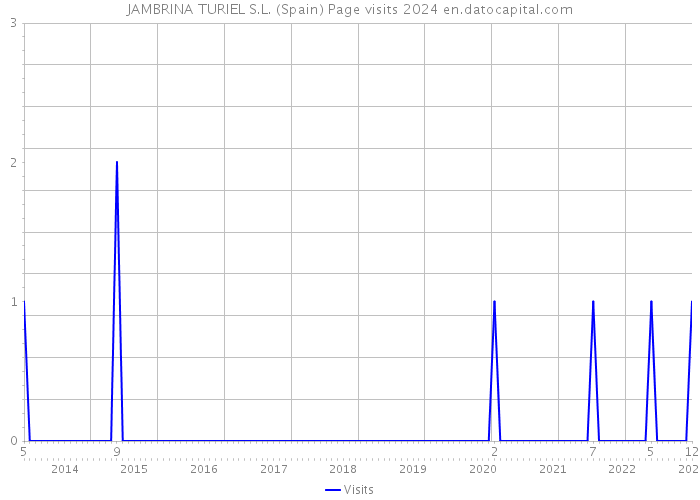 JAMBRINA TURIEL S.L. (Spain) Page visits 2024 