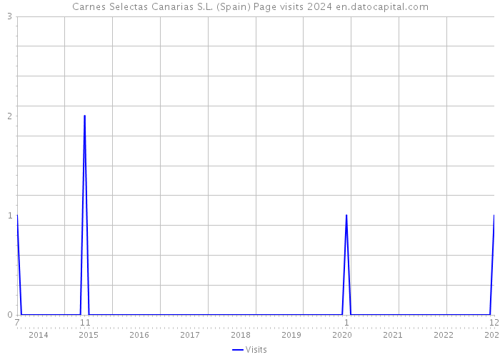 Carnes Selectas Canarias S.L. (Spain) Page visits 2024 