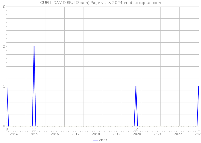 GUELL DAVID BRU (Spain) Page visits 2024 