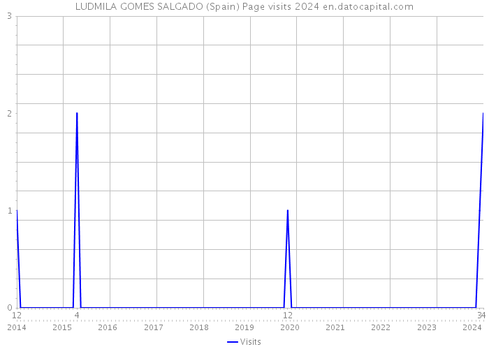 LUDMILA GOMES SALGADO (Spain) Page visits 2024 