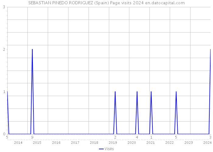 SEBASTIAN PINEDO RODRIGUEZ (Spain) Page visits 2024 