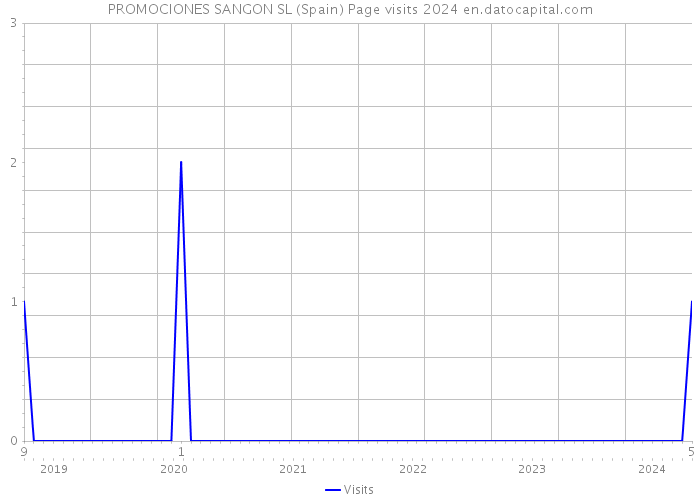 PROMOCIONES SANGON SL (Spain) Page visits 2024 