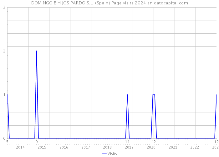 DOMINGO E HIJOS PARDO S.L. (Spain) Page visits 2024 