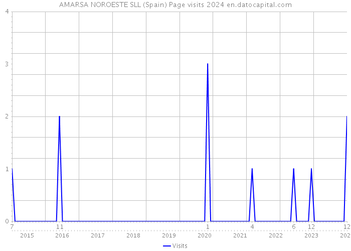 AMARSA NOROESTE SLL (Spain) Page visits 2024 