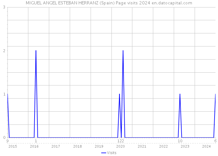 MIGUEL ANGEL ESTEBAN HERRANZ (Spain) Page visits 2024 