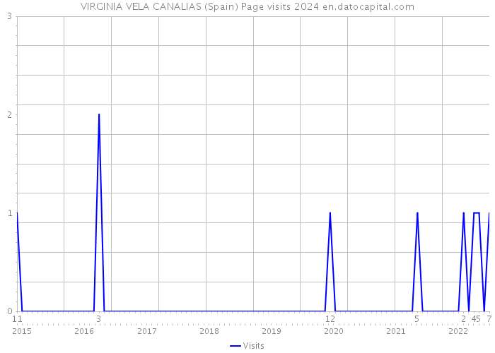 VIRGINIA VELA CANALIAS (Spain) Page visits 2024 