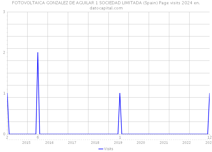 FOTOVOLTAICA GONZALEZ DE AGUILAR 1 SOCIEDAD LIMITADA (Spain) Page visits 2024 