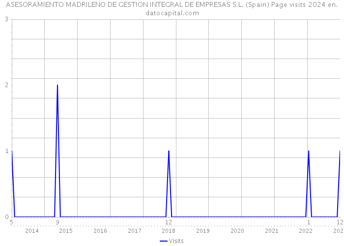 ASESORAMIENTO MADRILENO DE GESTION INTEGRAL DE EMPRESAS S.L. (Spain) Page visits 2024 