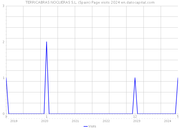 TERRICABRAS NOGUERAS S.L. (Spain) Page visits 2024 