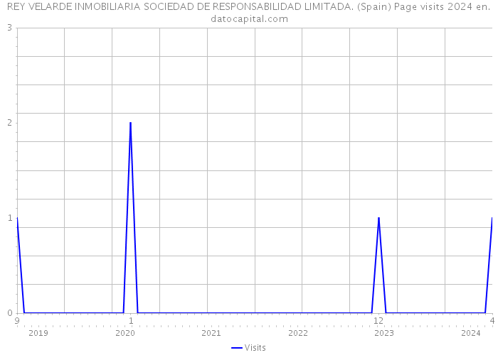 REY VELARDE INMOBILIARIA SOCIEDAD DE RESPONSABILIDAD LIMITADA. (Spain) Page visits 2024 