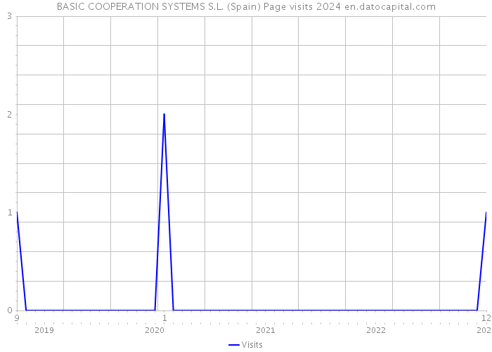 BASIC COOPERATION SYSTEMS S.L. (Spain) Page visits 2024 