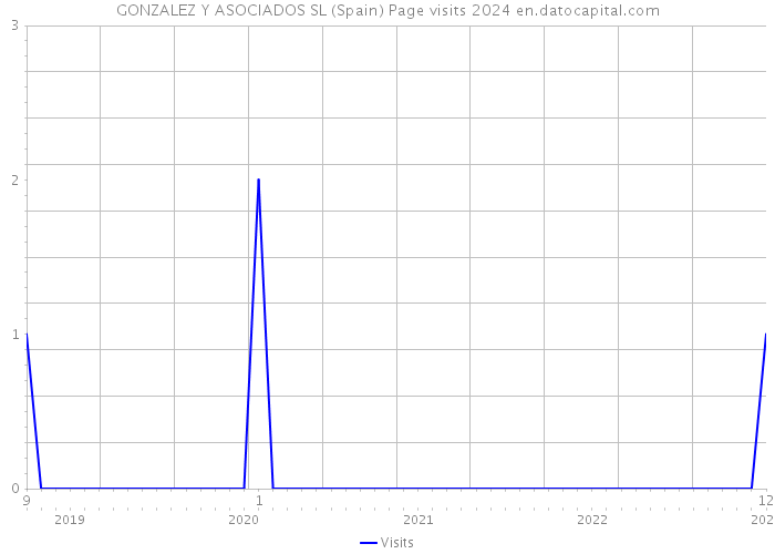 GONZALEZ Y ASOCIADOS SL (Spain) Page visits 2024 
