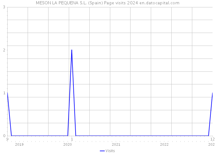MESON LA PEQUENA S.L. (Spain) Page visits 2024 
