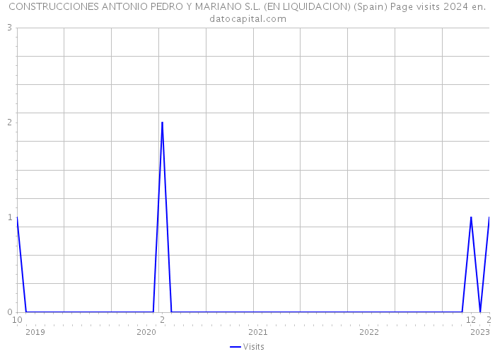 CONSTRUCCIONES ANTONIO PEDRO Y MARIANO S.L. (EN LIQUIDACION) (Spain) Page visits 2024 