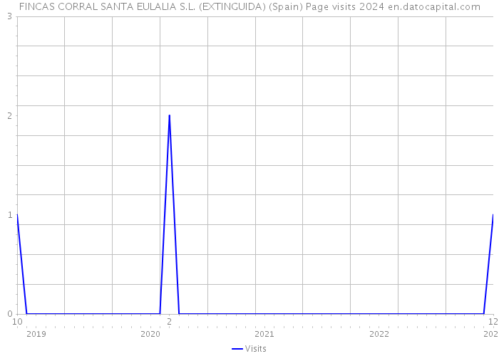 FINCAS CORRAL SANTA EULALIA S.L. (EXTINGUIDA) (Spain) Page visits 2024 