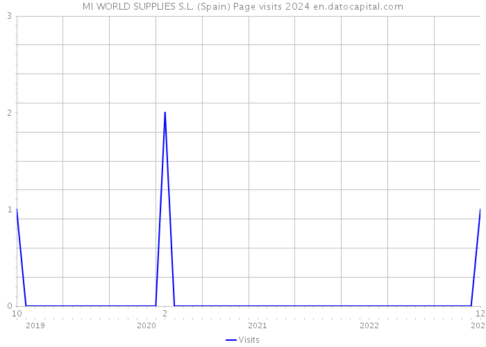 MI WORLD SUPPLIES S.L. (Spain) Page visits 2024 