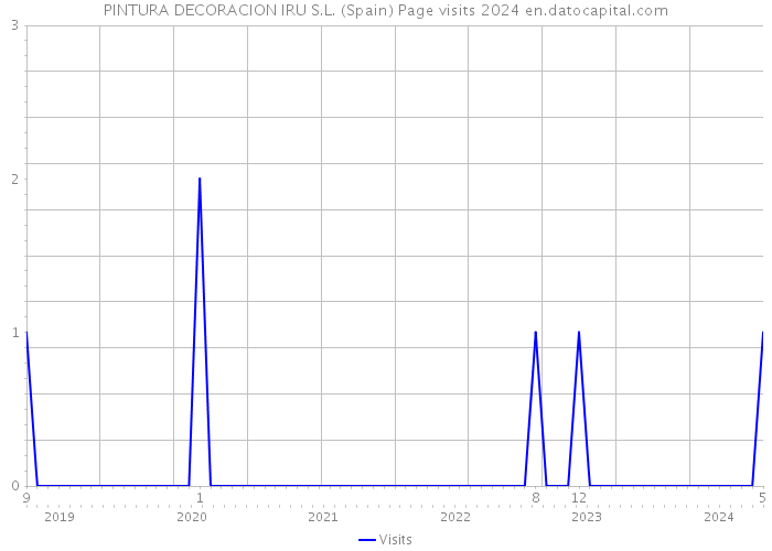 PINTURA DECORACION IRU S.L. (Spain) Page visits 2024 