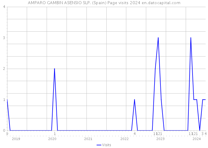 AMPARO GAMBIN ASENSIO SLP. (Spain) Page visits 2024 