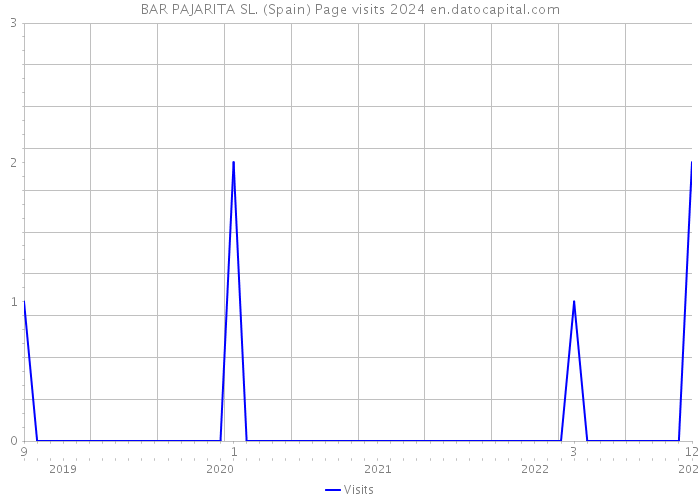 BAR PAJARITA SL. (Spain) Page visits 2024 
