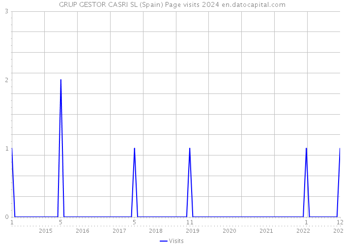 GRUP GESTOR CASRI SL (Spain) Page visits 2024 