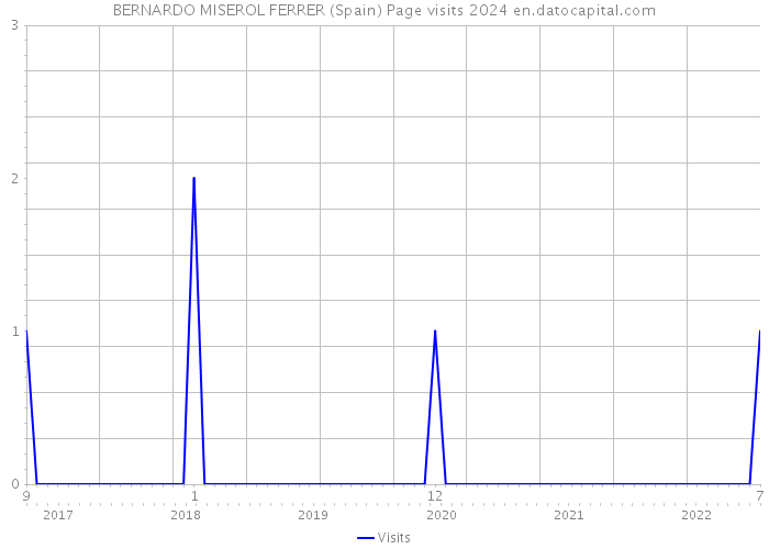 BERNARDO MISEROL FERRER (Spain) Page visits 2024 
