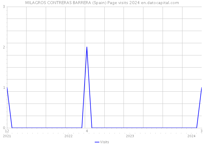 MILAGROS CONTRERAS BARRERA (Spain) Page visits 2024 
