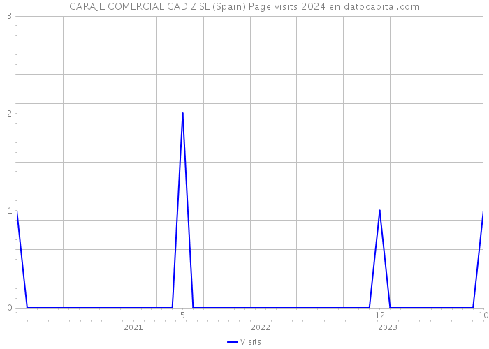 GARAJE COMERCIAL CADIZ SL (Spain) Page visits 2024 