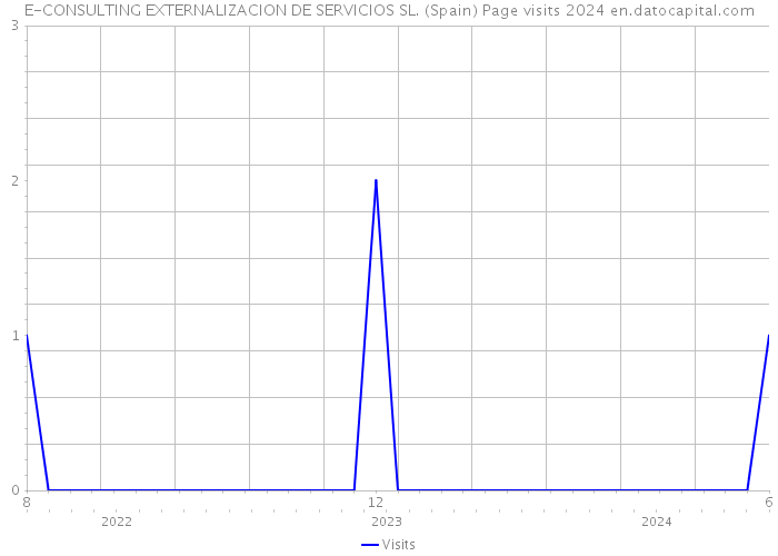 E-CONSULTING EXTERNALIZACION DE SERVICIOS SL. (Spain) Page visits 2024 