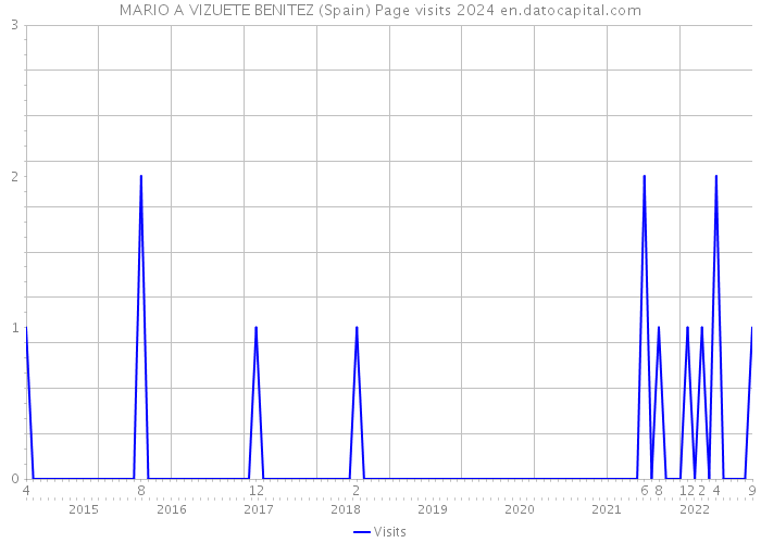 MARIO A VIZUETE BENITEZ (Spain) Page visits 2024 