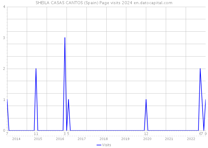 SHEILA CASAS CANTOS (Spain) Page visits 2024 