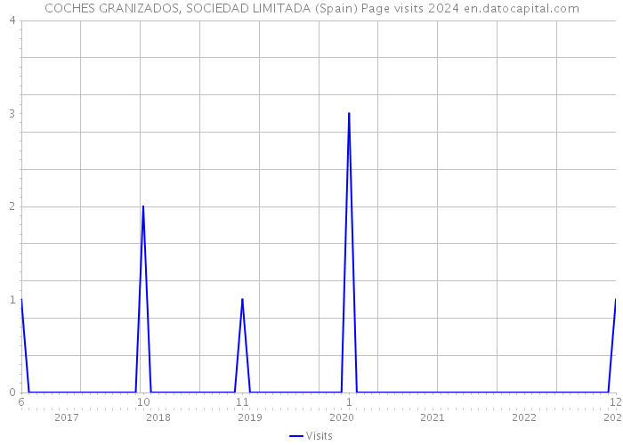 COCHES GRANIZADOS, SOCIEDAD LIMITADA (Spain) Page visits 2024 