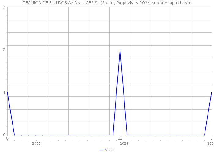 TECNICA DE FLUIDOS ANDALUCES SL (Spain) Page visits 2024 
