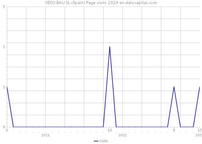 VESO BAU SL (Spain) Page visits 2024 