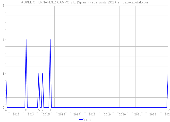 AURELIO FERNANDEZ CAMPO S.L. (Spain) Page visits 2024 