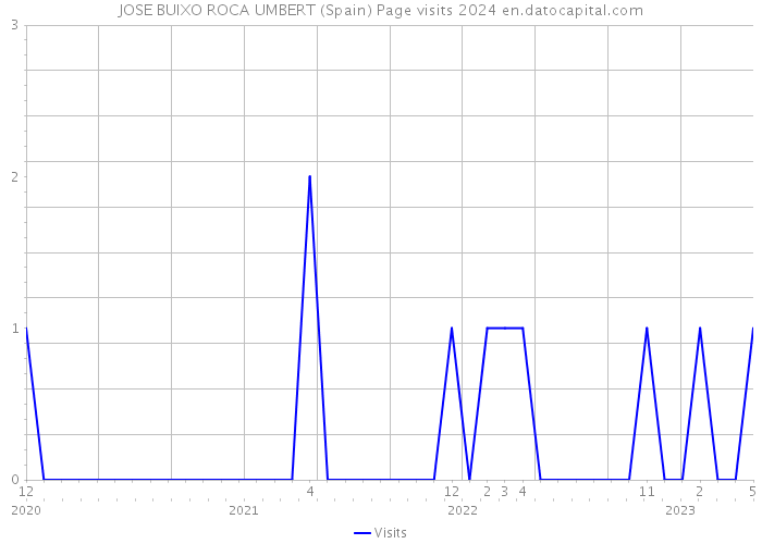 JOSE BUIXO ROCA UMBERT (Spain) Page visits 2024 