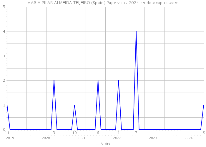 MARIA PILAR ALMEIDA TEIJEIRO (Spain) Page visits 2024 