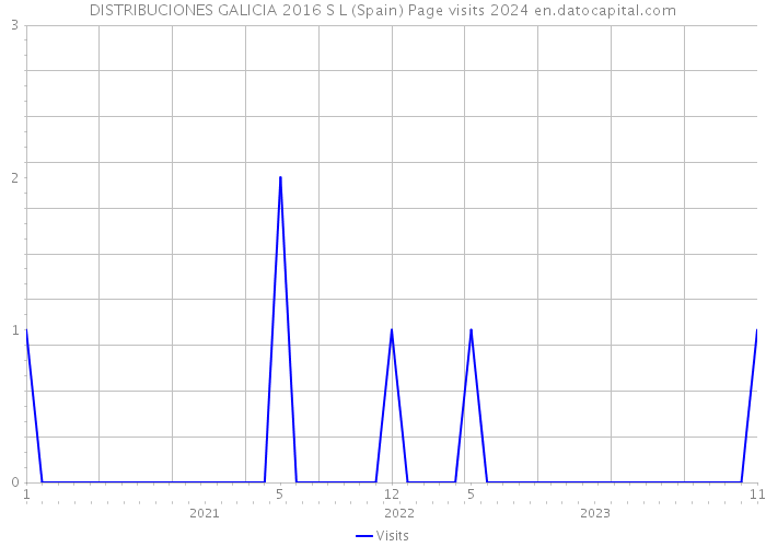 DISTRIBUCIONES GALICIA 2016 S L (Spain) Page visits 2024 