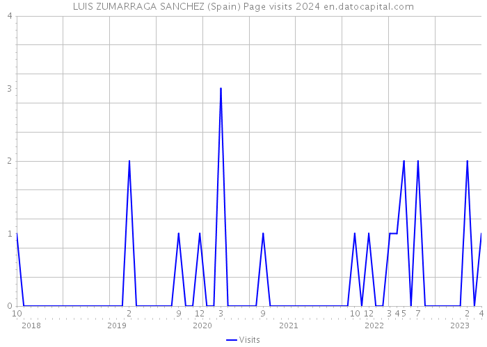 LUIS ZUMARRAGA SANCHEZ (Spain) Page visits 2024 