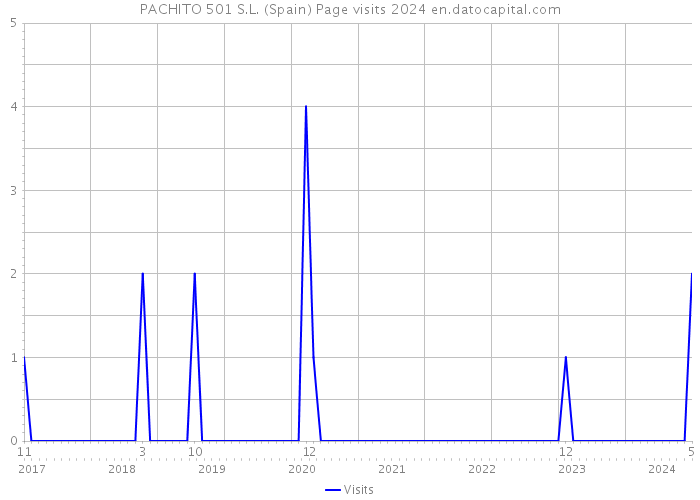 PACHITO 501 S.L. (Spain) Page visits 2024 