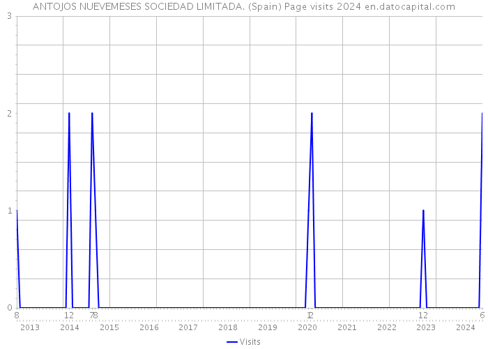 ANTOJOS NUEVEMESES SOCIEDAD LIMITADA. (Spain) Page visits 2024 