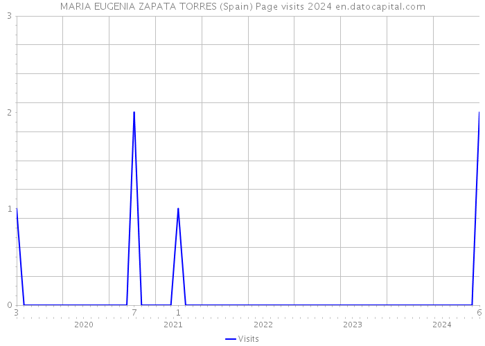 MARIA EUGENIA ZAPATA TORRES (Spain) Page visits 2024 
