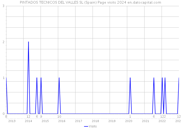 PINTADOS TECNICOS DEL VALLES SL (Spain) Page visits 2024 