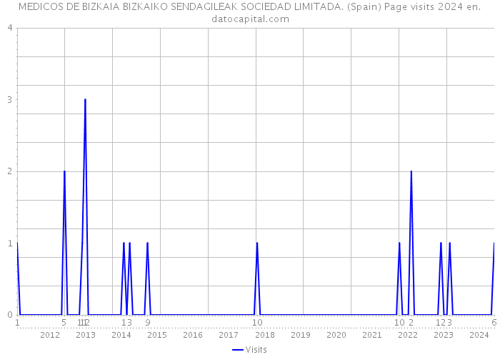 MEDICOS DE BIZKAIA BIZKAIKO SENDAGILEAK SOCIEDAD LIMITADA. (Spain) Page visits 2024 