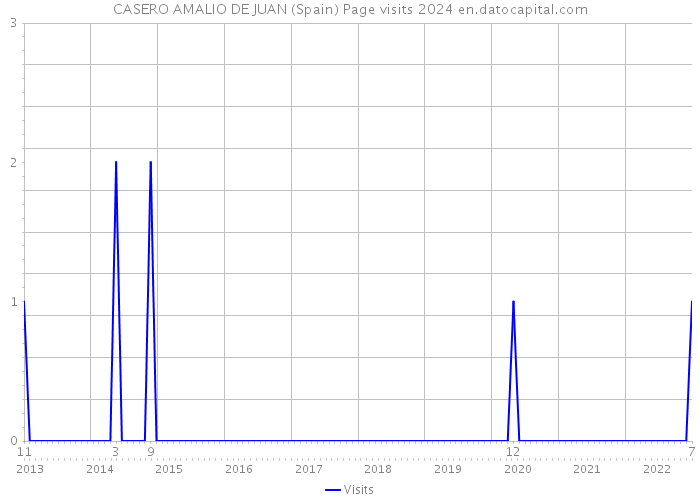 CASERO AMALIO DE JUAN (Spain) Page visits 2024 
