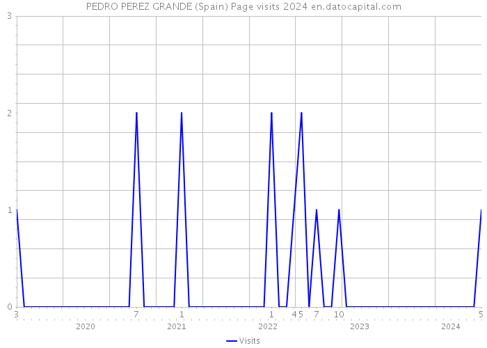 PEDRO PEREZ GRANDE (Spain) Page visits 2024 