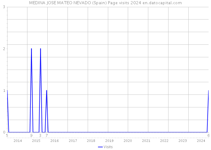 MEDINA JOSE MATEO NEVADO (Spain) Page visits 2024 