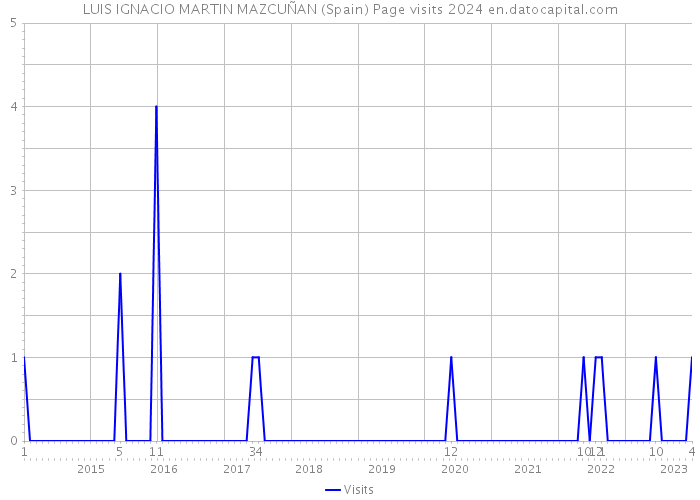 LUIS IGNACIO MARTIN MAZCUÑAN (Spain) Page visits 2024 